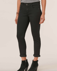 Image 2 of "Ab"solution® Black Denim Ankle Skimmer Jean