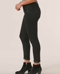 Image 3 of "Ab"solution® Black Denim Ankle Skimmer Jean