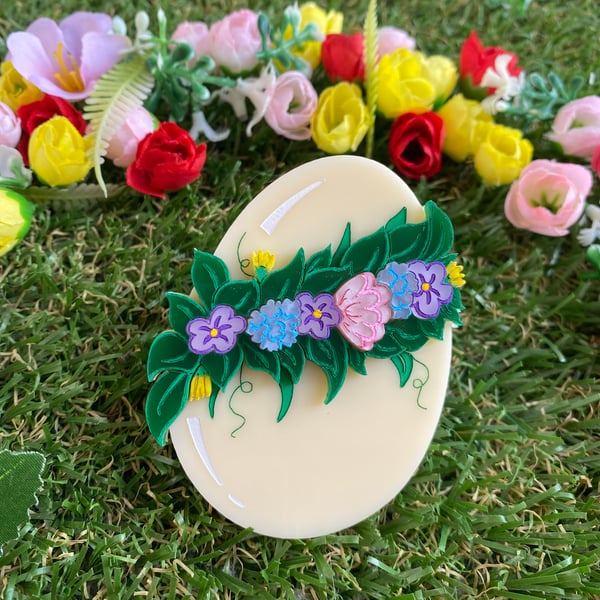 Image of Original Easter Wreath Brooch