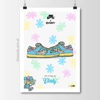 Image 1 of Sneaker Poster Dunk Low SB x Verdy “Visty” Hypebeast Print