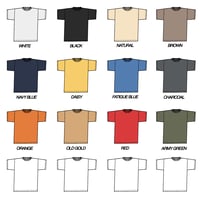 Image 2 of T-SHIRT & INK COLOUR INFORMATION