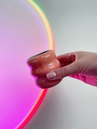 Image 1 of *Seconds* Peachy/Purple Bubble Cup One