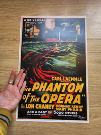 Image 2 of Phantom of the Opera 1920s Vintage Beautiful Art reprint 11 by 17