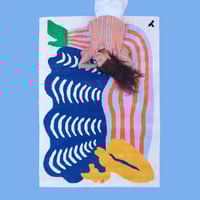 Image 3 of LARGE RUG - LONG HAIRED LADY 