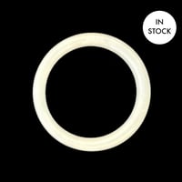 Image 1 of White Genuine Jade Bangle Size M