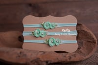 Image 5 of Baby headbands set mint