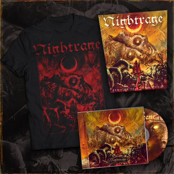 Image of Pre-order: Nightrage - Remains Of A Dead World (Limited Red Death Metal Bundle)