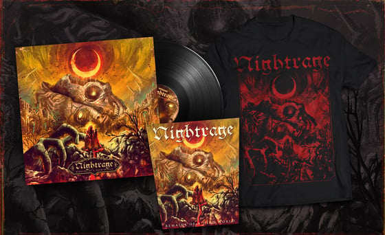 Image of Pre-order: Nightrage - Remains Of A Dead World (Limited Red Bay Area Bundle)