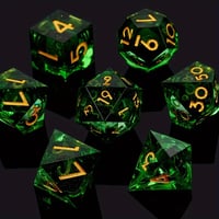Image 2 of Quicksand Resin Polyhedral Dice DND Dice Set