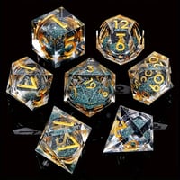 Image 4 of Quicksand Resin Polyhedral Dice DND Dice Set
