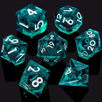 Image 1 of Quicksand Resin Polyhedral Dice DND Dice Set