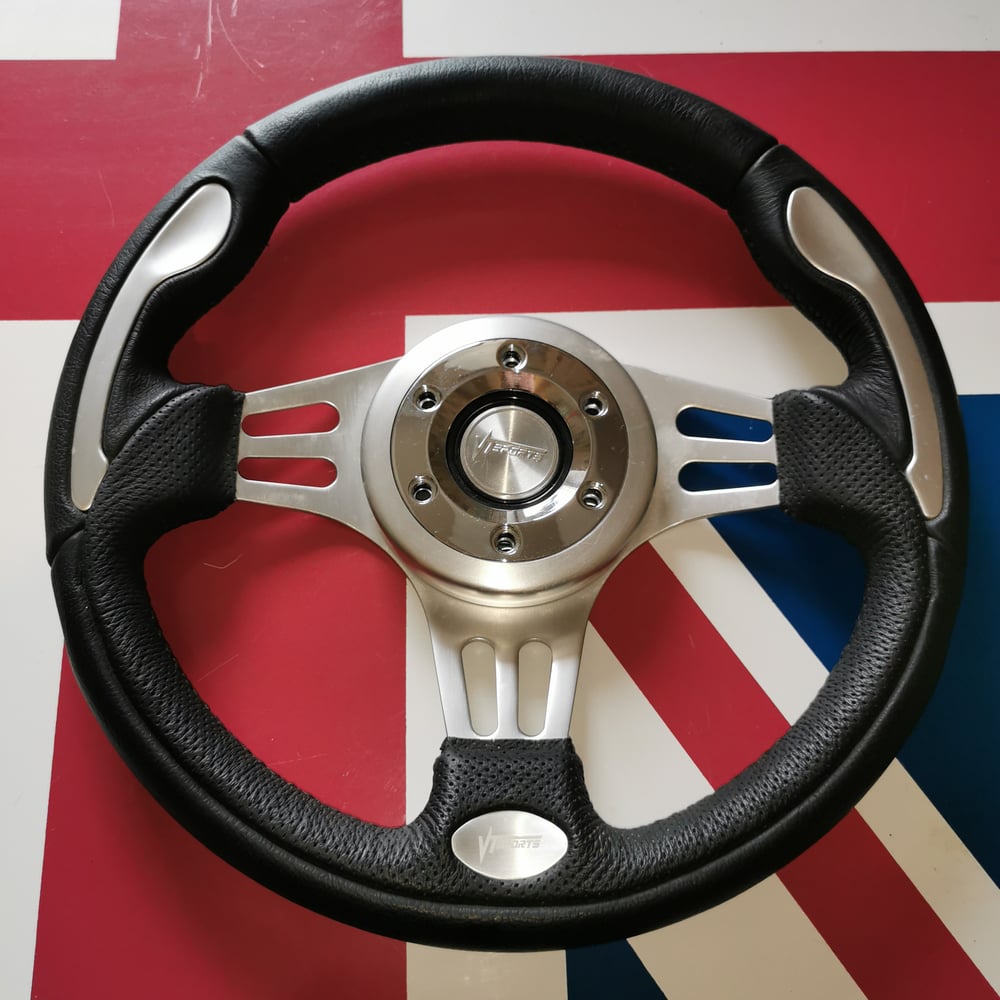 Volant Cuir Simili et Alu VTSports
