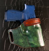 Image 1 of Sig 365XL Green, Black, and Brown camo avenger style holster.