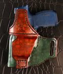 Sig 365XL Green, Black, and Brown camo avenger style holster.