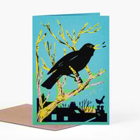 Image 1 of Spring Blackbird card