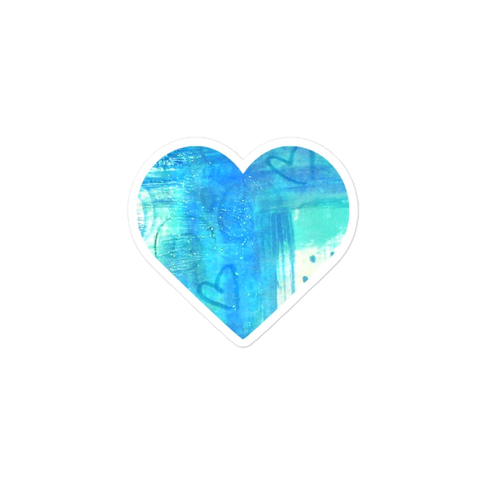 Image of Blue Heart sticker