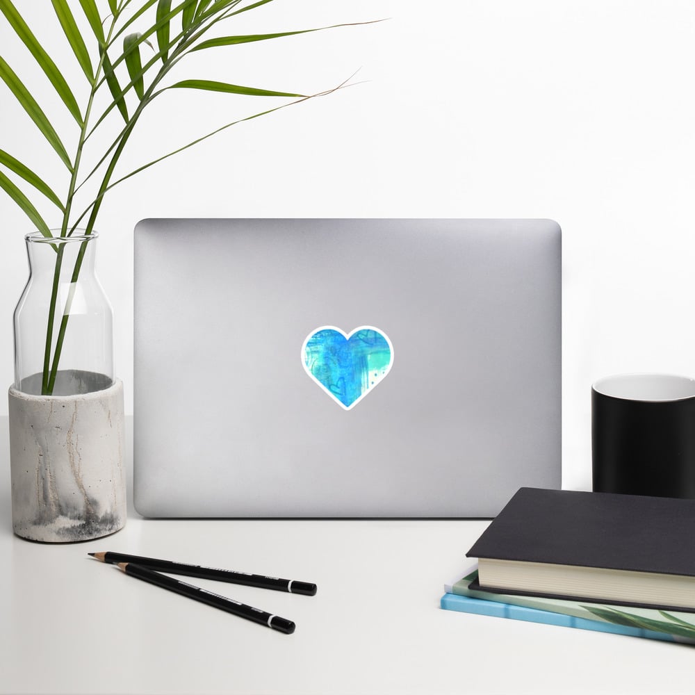 Image of Blue Heart sticker