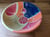 Image of Colourful geometric sgraffito bowl