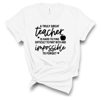 A TRULY GREAT TEACHER IS HARD TO FIND