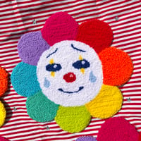 Image 1 of "Billy" Clown Flower Tufted Wall Hanging