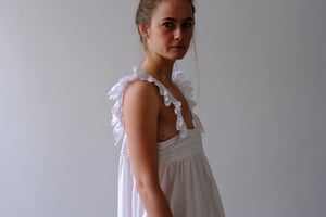 Image of ALFRÉDA Cotton Dress with Vintage Lace