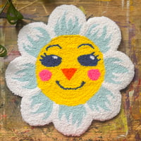 Image 2 of "Sam" Flower Tufted Wall Hanging