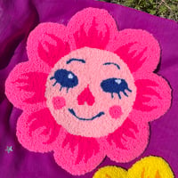 Image 1 of "Amelia" Flower Tufted Wall Hanging