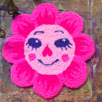 Image 2 of "Amelia" Flower Tufted Wall Hanging
