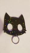 Sailor Moon SelfDefense keychain black glitter 