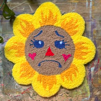 Image 2 of "Gertie" Flower Tufted Wall Hanging