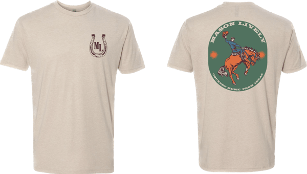Image of ML Cowboy Tee Front & Back