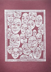 Image 3 of Faces Print