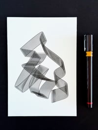 Image 3 of Ribbon — 5x7" pen plot