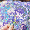 Chainshipping 8cm Glitter Sticker