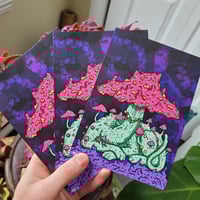 Image 2 of Fungal Feline from Jupiter - 5x7 limited edition print 