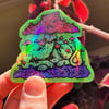 Fungal Feline Holographic Sticker - Limited Edition