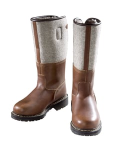 Image of Felt Boots Lambskin