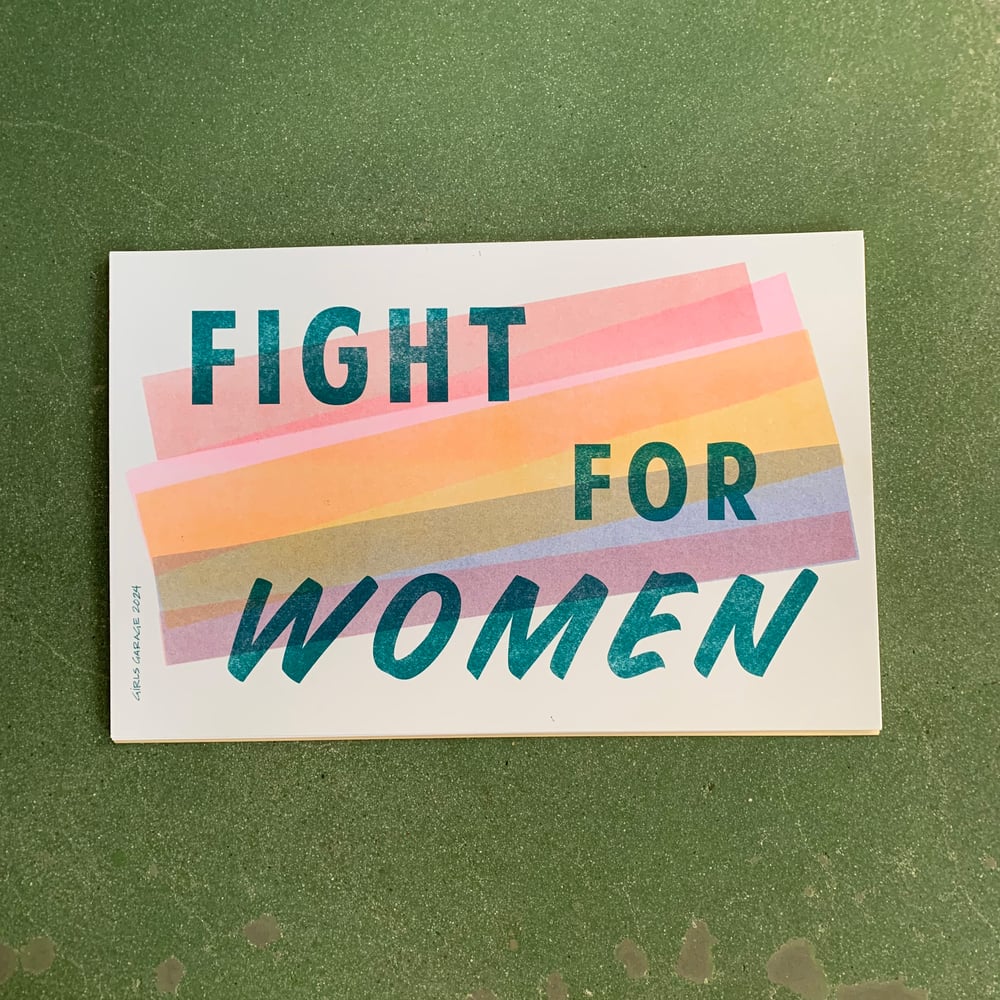 Fight for Women risograph print