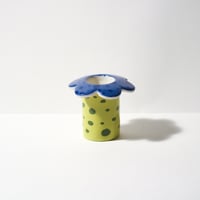 Image 1 of Settle Petal Candle Holder Dark Blue