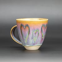 Image 2 of Soft Rainbow Melting Hearts - Large Mug