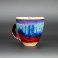 Image 2 of Copper Red/Blue Dotty - Large Mug