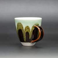 Image 1 of Mint/Tenmoku Arches - Tall Mug