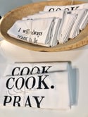 100% Cotton Tea Towel-CLEAN HOUSE TRUST GOD HELP OTHERS