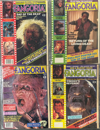 Lot of 4 1980’s Fangoria magazines 