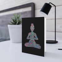 Image 1 of Yoga Lady Hand Drawn Greeting Card