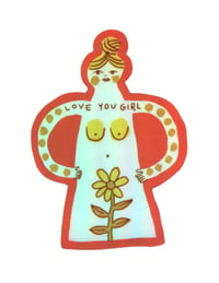 Image of Love Your Girl iridescent sticker