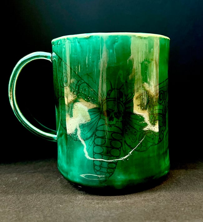 BlueGrass Hidden Death Moth Mug 