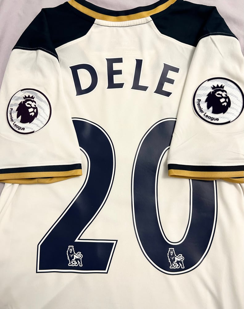 Image of Tottenham Hotspur “DELE 20” 2016/17 Home Shirt + PL patches   (S)