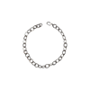 Sterling flat oval link bracelet 