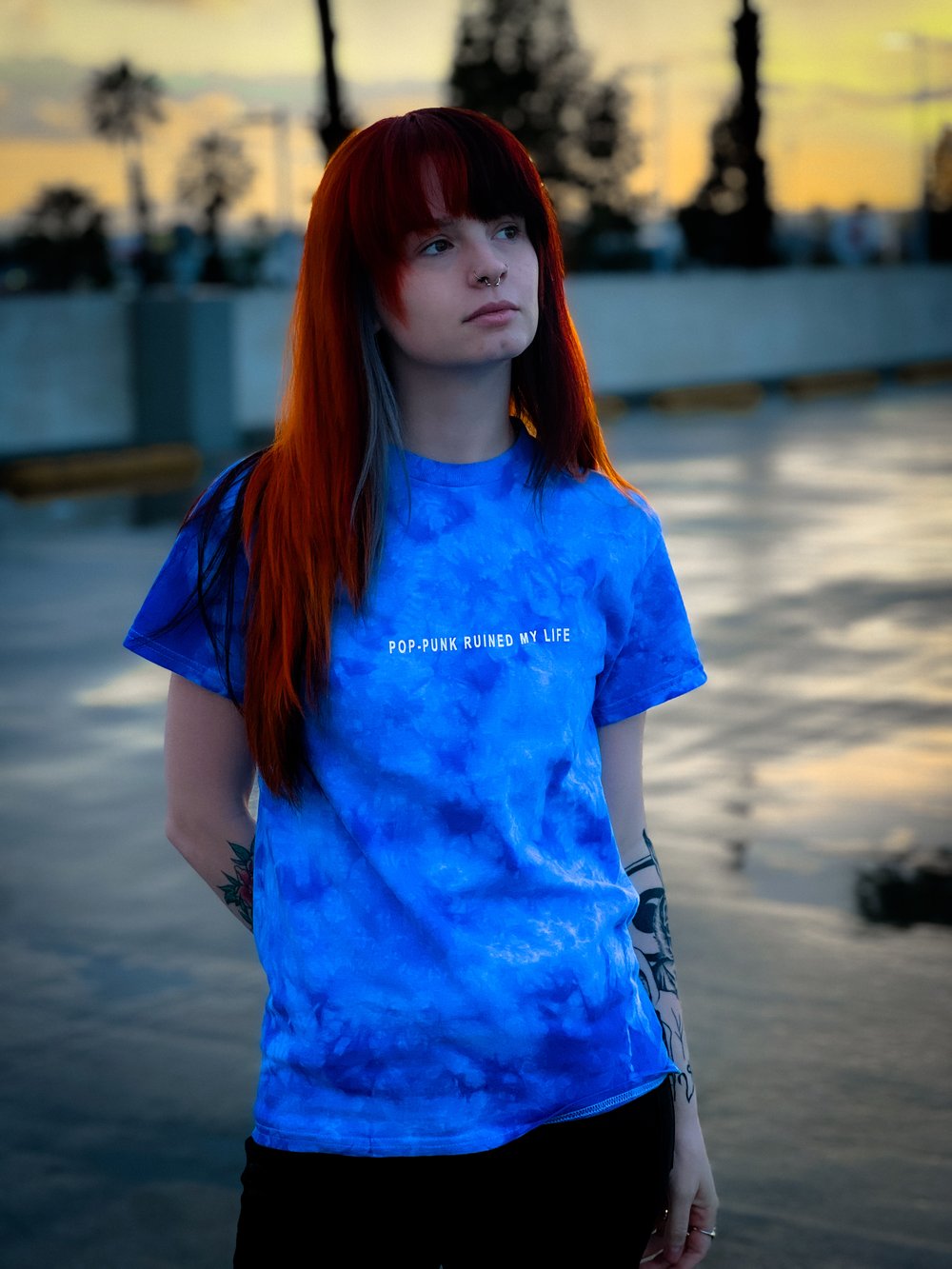 POP-PUNK RUINED MY LIFE (BLUE TIE-DYE)